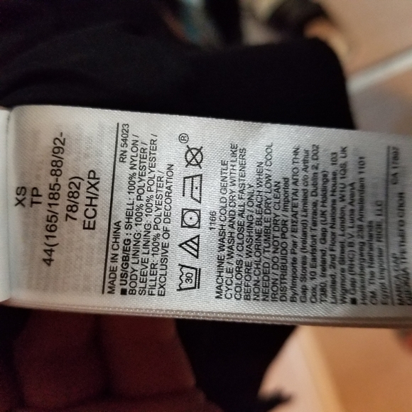 Gap Black Recycled Bomber Jacket - Picture 7 of 10